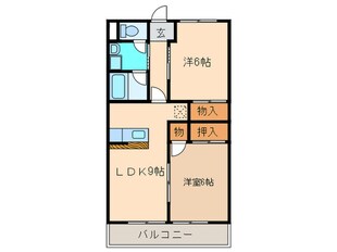 シャインハイム池端の物件間取画像